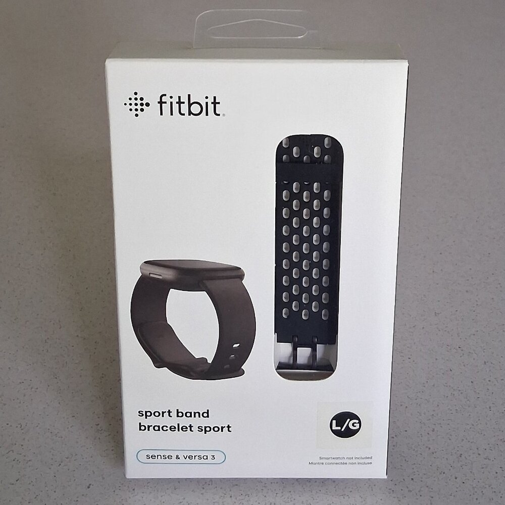 Fitbit Black Sport Band Bracelet Sport Size L
